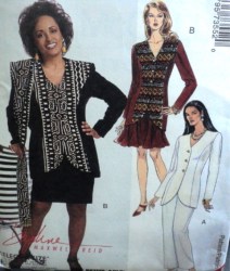 7355 MCCALLS LINED OR NOT JACKET, STRT- FLARE SKIRT, PANTS PATTERN 6-8-10-14 CHOICE
